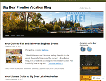 Tablet Screenshot of blog.big-bear-cabins.com
